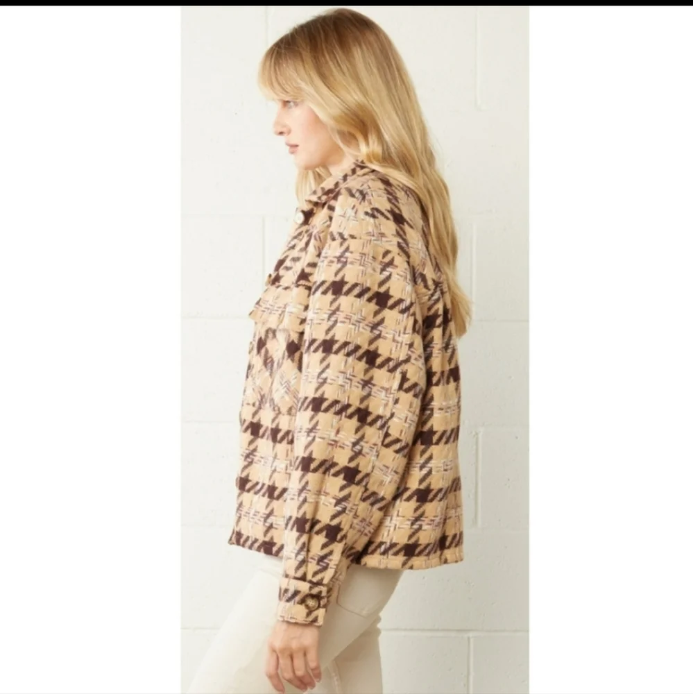 NWT Entro plaid oversized jacket - Picture 2 of 12